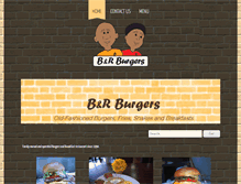 Tablet Screenshot of bandrburgers.com